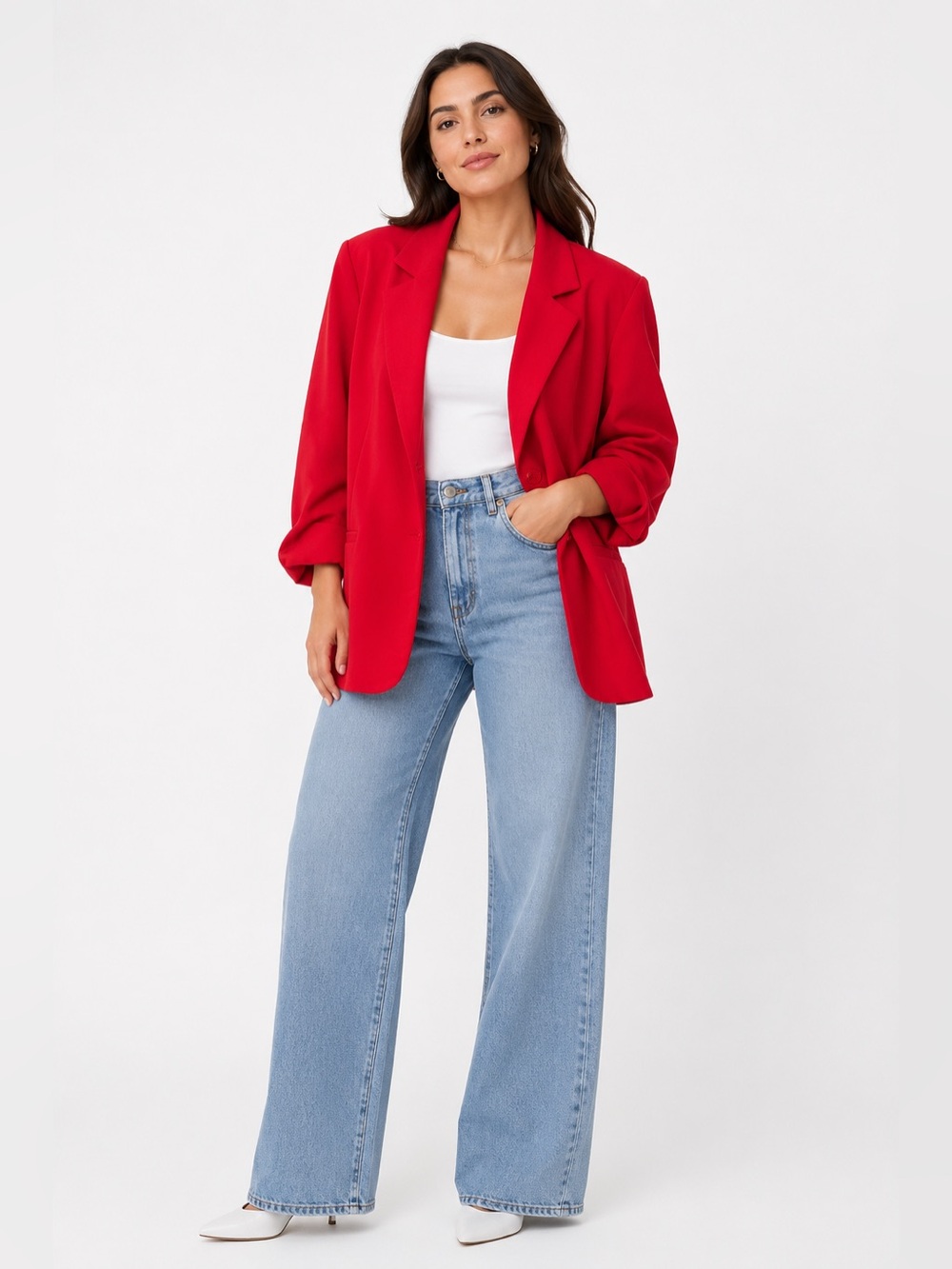 NYCC Blazer Jacket Hot Pink